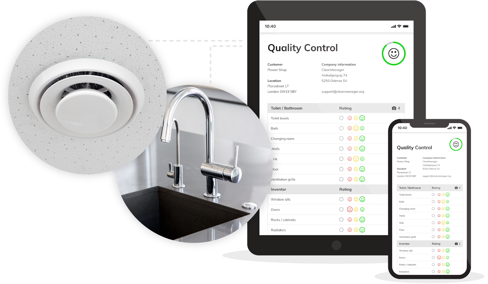Quality control template