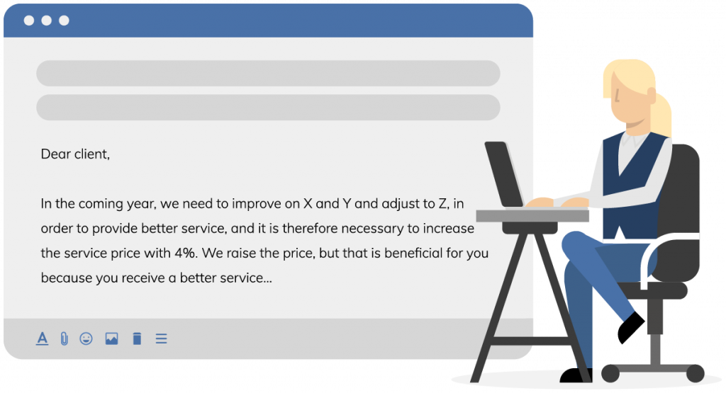 How a rise in the Cleaning Price Could Be Presented to a Client